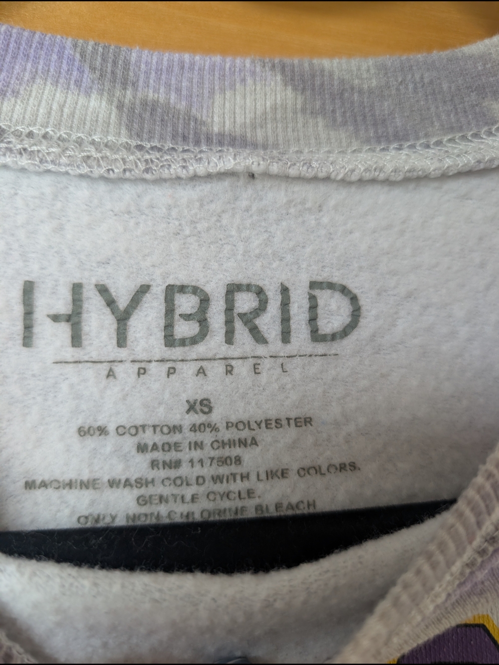 Hybrid Apparel LA Lakers Purple & Yellow Tie-Dye Sweatshirt Crewneck - Picture 2 of 4